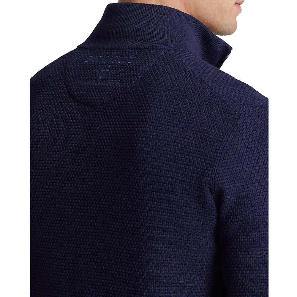 Polo Golf Ralph Lauren Half Zip Cotton Coolmax Pullover - French Navy