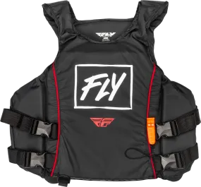 PULLOVER FLOTATION VEST BLACK/WHITE/RED LG