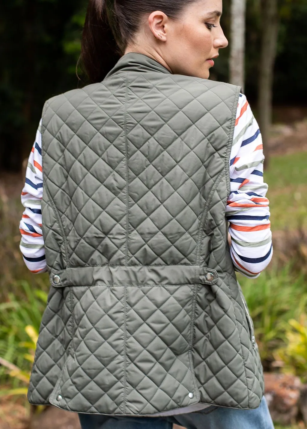 Quilted Vest Khaki