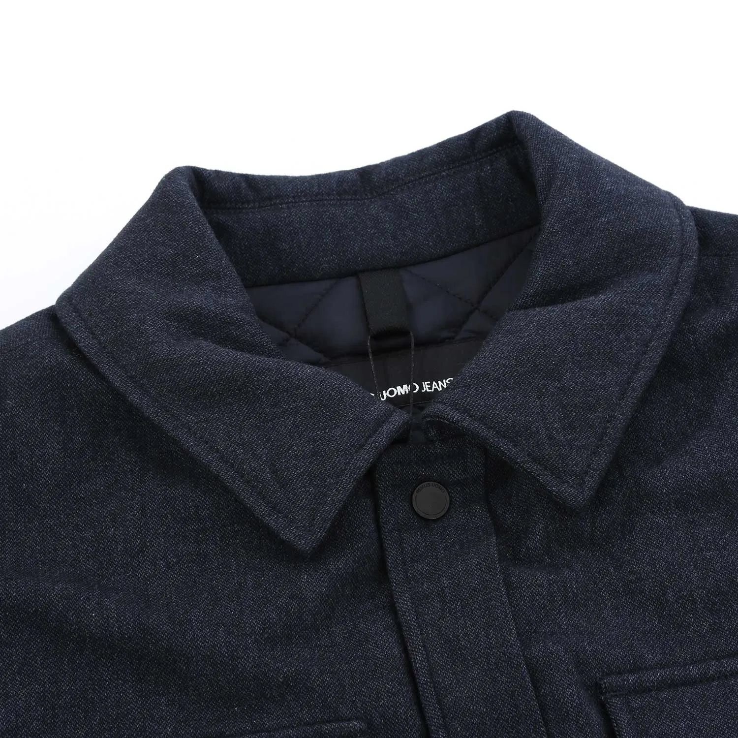 Remus Uomo Brayden Quilted Shacket in Navy