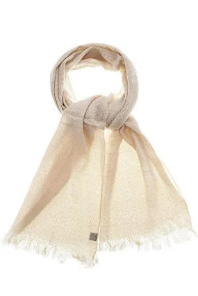 Sheer Knit Off White Scarf