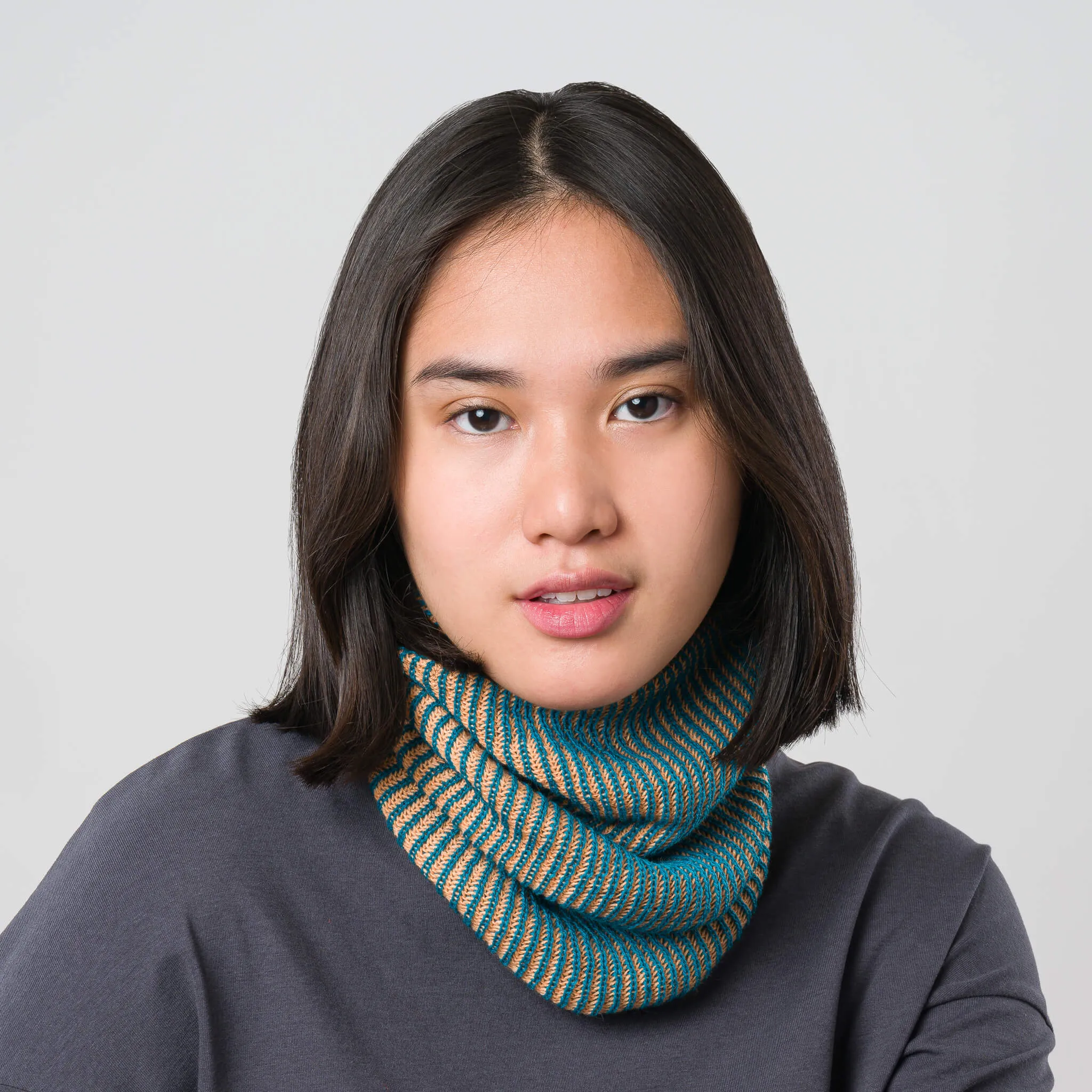 Simple Rib Knit Snood