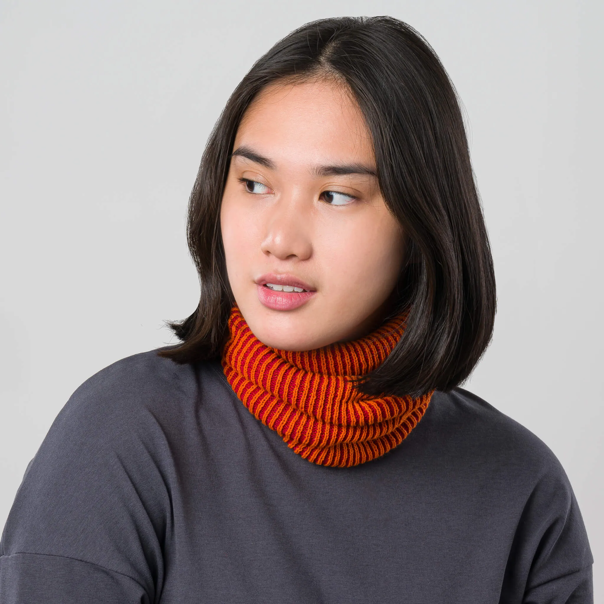 Simple Rib Knit Snood