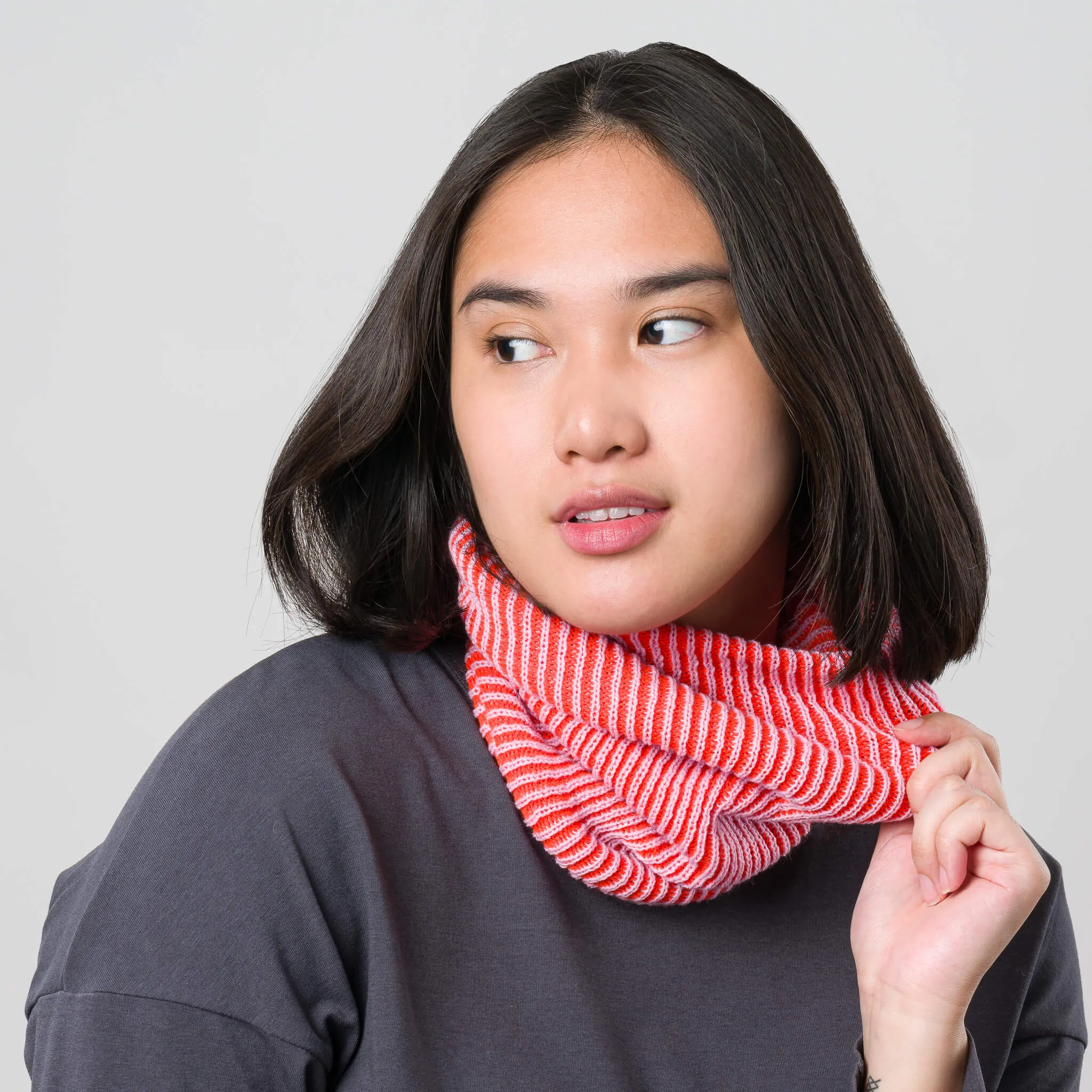 Simple Rib Knit Snood