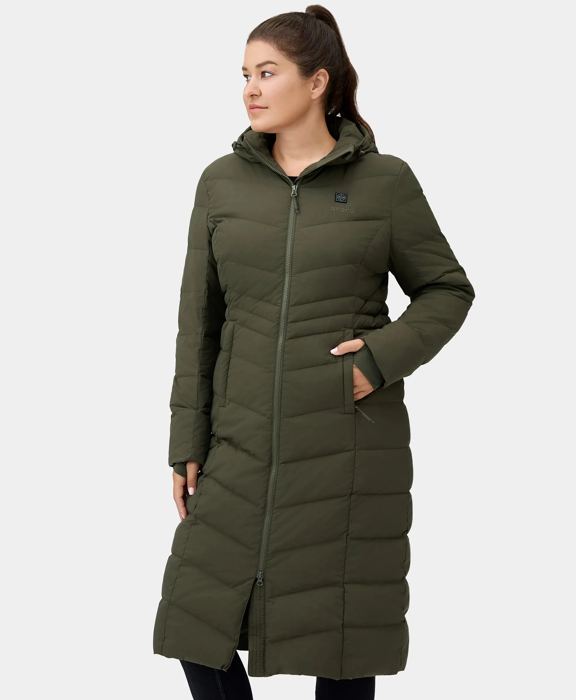 SOHO Women's Heated Down Parka Jacket