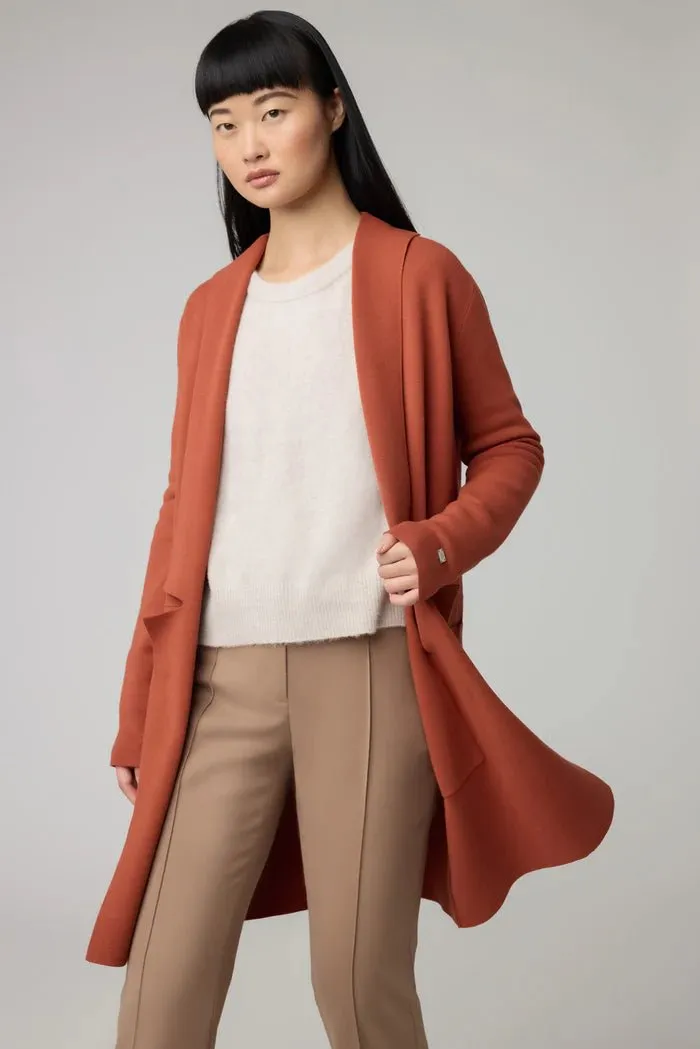 SOIA&KYO BENELA - Mid-Thigh-length Sustainable Coatigan With Lapels