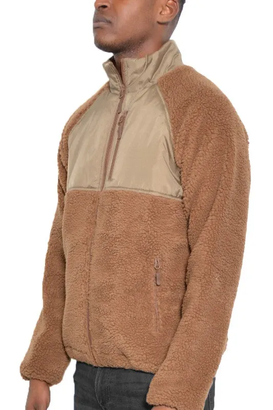 TCF FULL ZIP SHERPA FLEECE JACKET