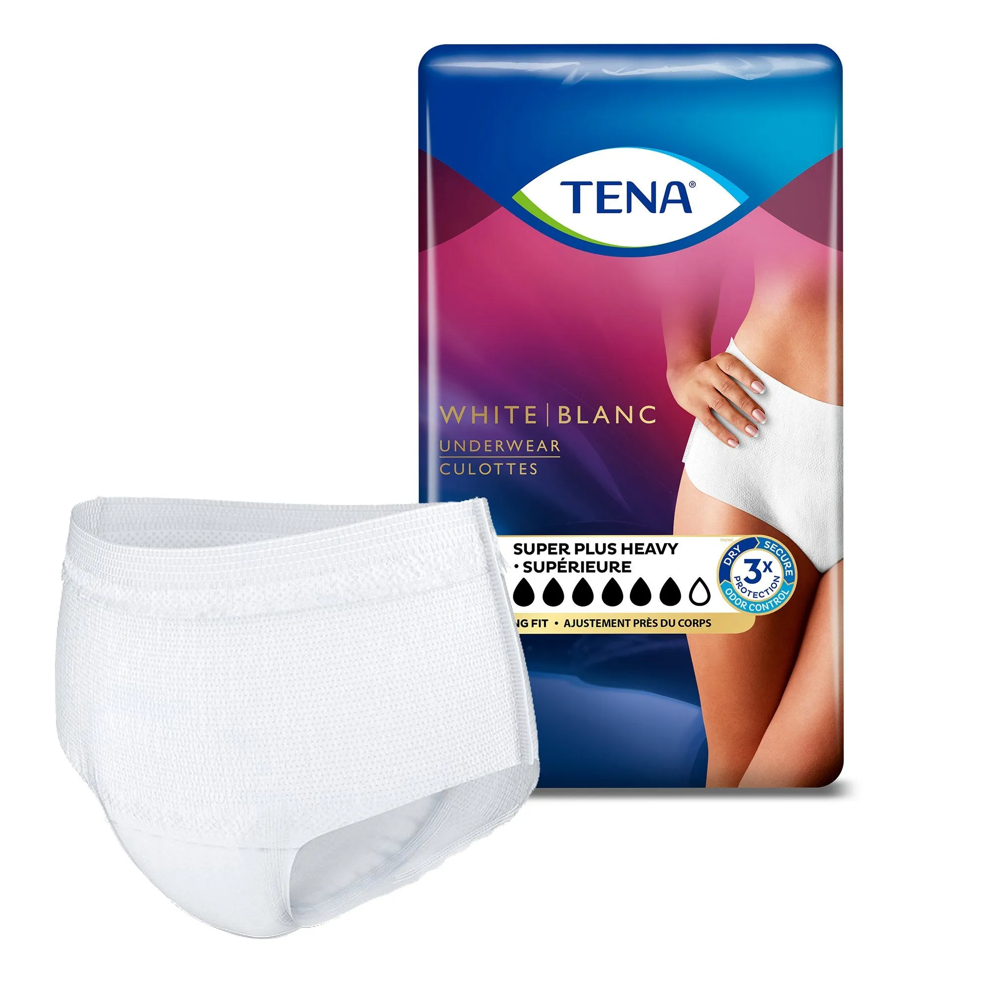 Tena Women Super Plus Heavy Absorbent Underwear, Extra Large, Case of 56