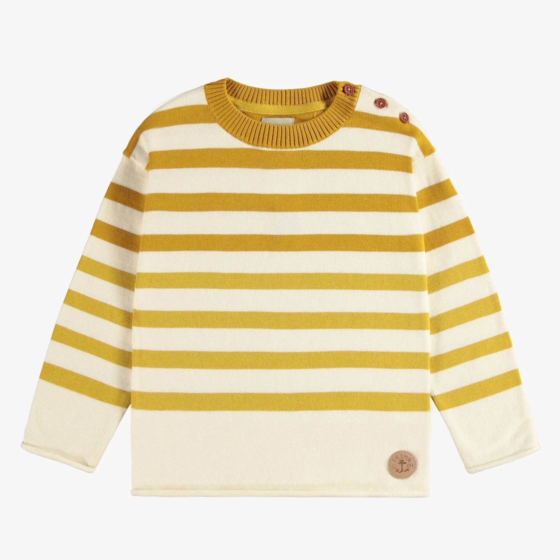 The Rutger Striped Sweater - Gradient Yellow - KIDS