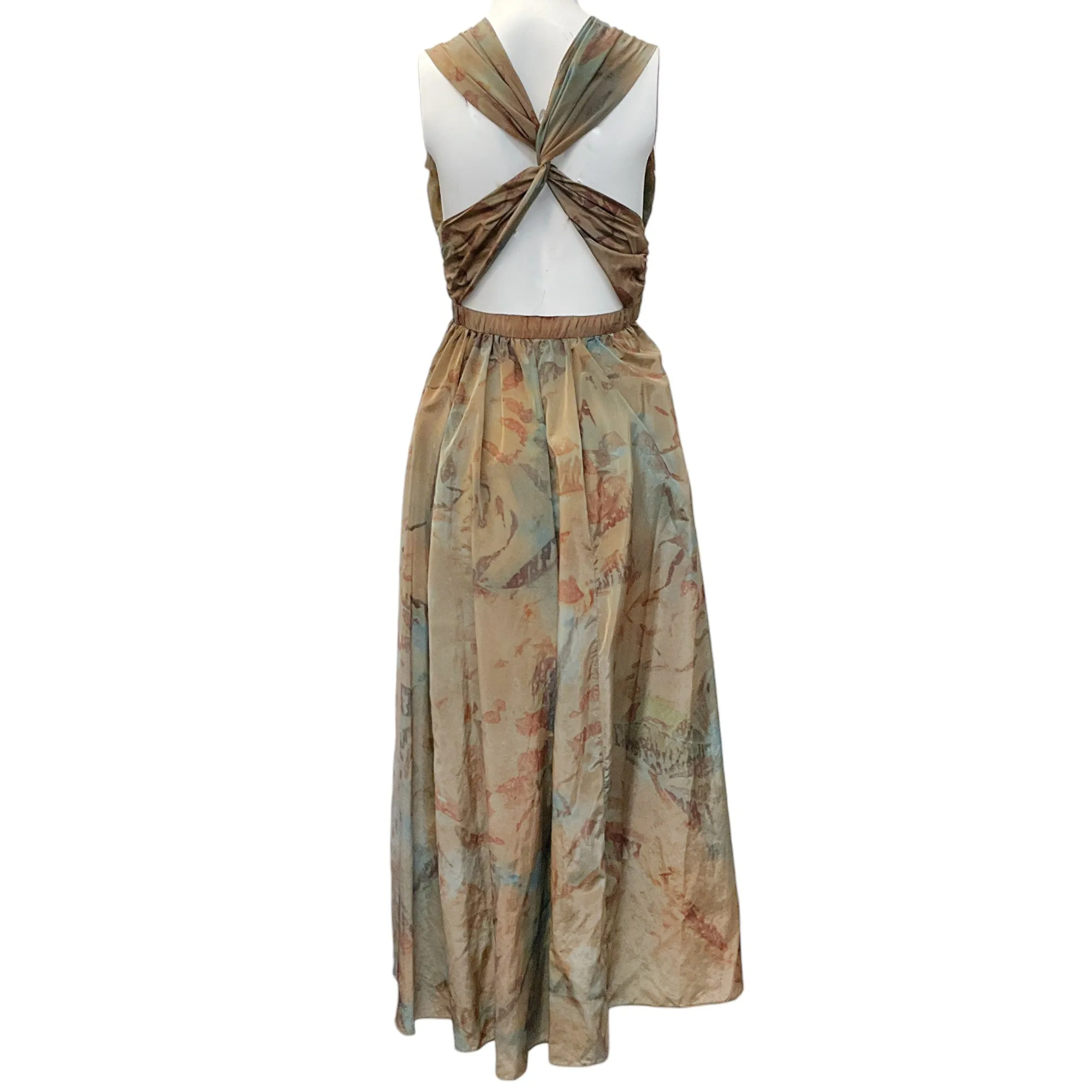 Ulla Johnson Bronze Teal Multi Maxi Dress