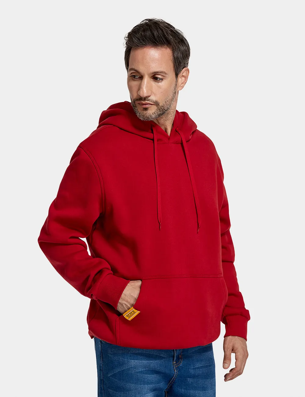 Unisex Heated Pullover Hoodie with Heating on Chest