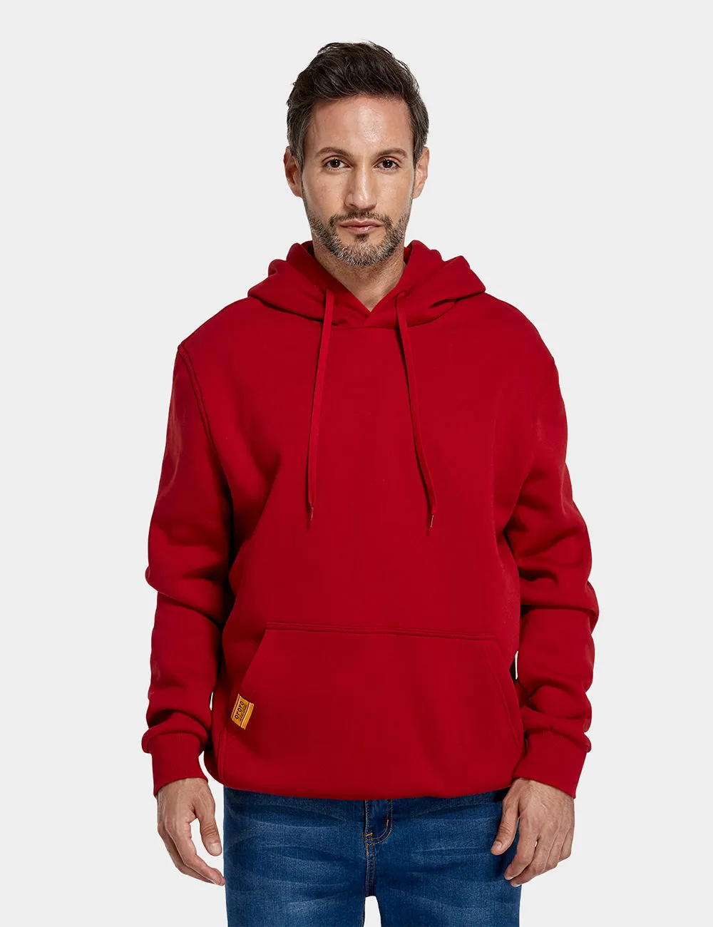 Unisex Heated Pullover Hoodie with Heating on Chest