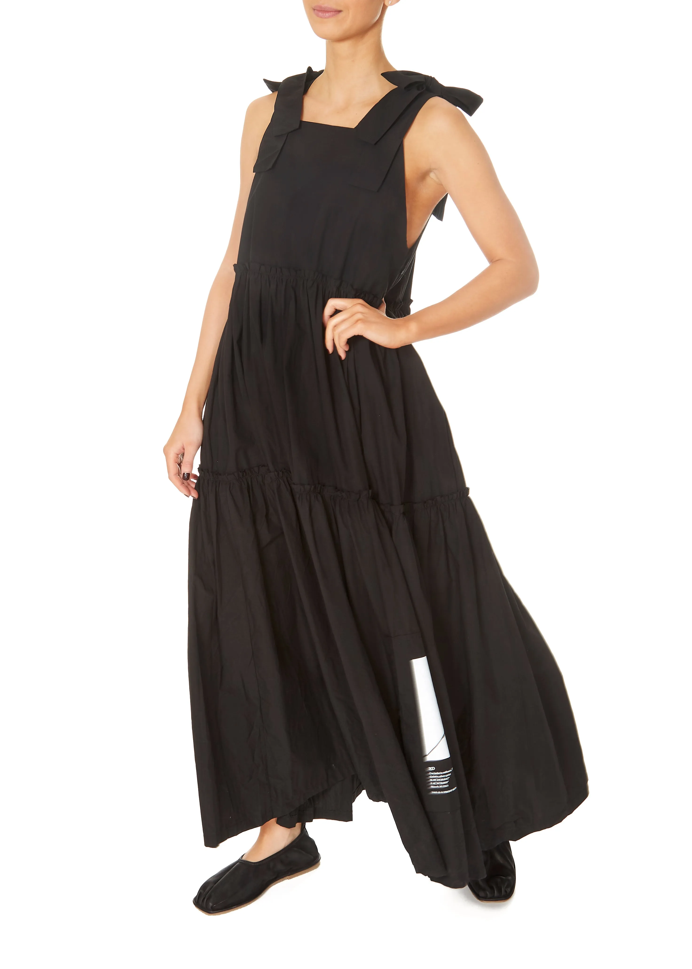 XD Fashion Colo Tiered Dress Black