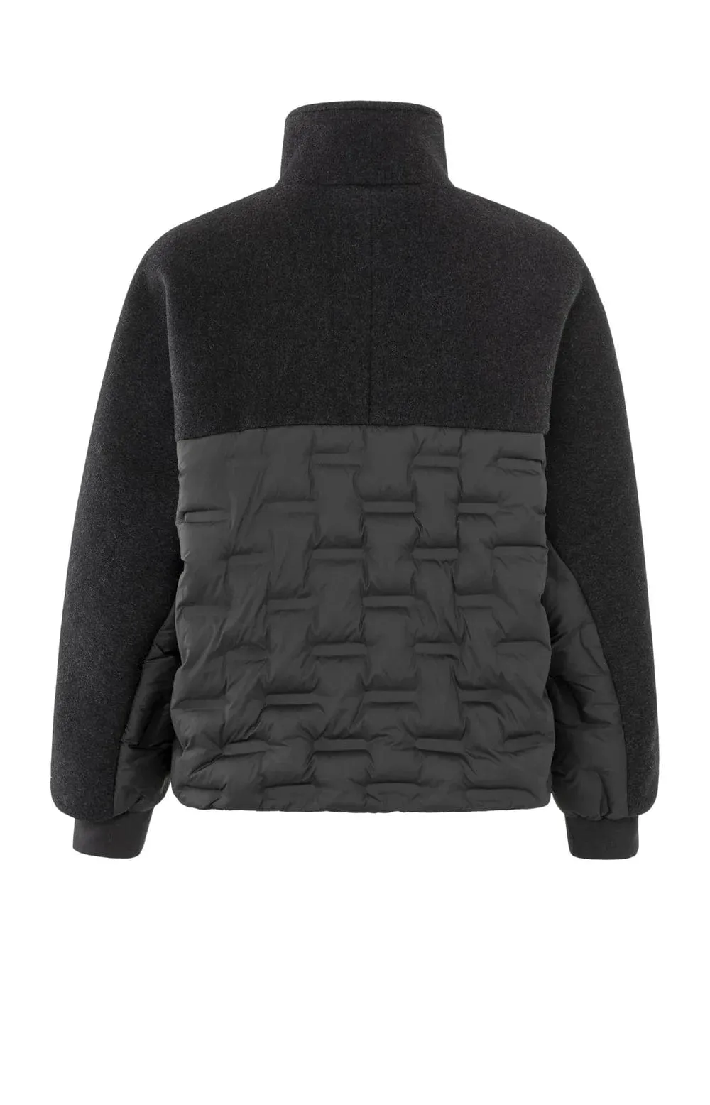 Yaya Oversized Cropped Jacket Anthracite